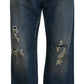 Dolce & Gabbana Stunning Tattered Denim Italian Jeans