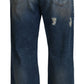 Dolce & Gabbana Stunning Tattered Denim Italian Jeans