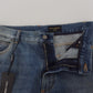 Dolce & Gabbana Stunning Tattered Denim Italian Jeans