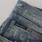 Dolce & Gabbana Stunning Tattered Denim Italian Jeans