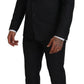 Dolce & Gabbana Elegant Gray Martini Three-Piece Wool Silk Suit