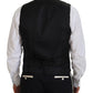 Dolce & Gabbana Elegant Black and White Slim Fit Three Piece Suit