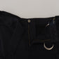 Roberto Cavalli Elegant Black Cargo Pants with Belt