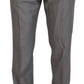 Dolce & Gabbana Elegant Silver Slim Fit Three-Piece Suit