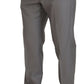 Dolce & Gabbana Elegant Silver Slim Fit Three-Piece Suit