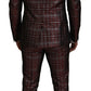 Dolce & Gabbana Bordeaux Fantasy Slim Fit Two-Piece Suit