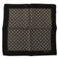 Dolce & Gabbana Black Patterned DG Logo Square Handkerchief Scarf