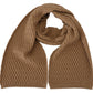 Dolce & Gabbana Dark Brown Wrap Shawl Knitted Camel Scarf