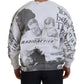 MSGM Elegant White Crewneck Cotton Sweater