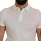 FRADI Elegant White Cotton Polo T-Shirt