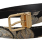 Dolce & Gabbana Multicolored Jacquard Leather Belt