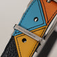 Dolce & Gabbana Elegant Multicolor Leather Belt with Silver Buckle