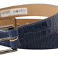 Dolce & Gabbana Elegant Genuine Crocodile Leather Belt