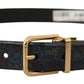 Dolce & Gabbana Elegant Black Vernice Leather Belt