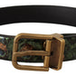 Dolce & Gabbana Elegant Black Grosgrain Leather Belt