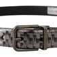 Dolce & Gabbana Sleek Italian Leather Belt in Sophisticated Gray