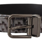 Dolce & Gabbana Sleek Italian Leather Belt in Sophisticated Gray