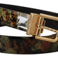 Dolce & Gabbana Elegant Leather Belt with Bronze Buckle