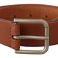 Dolce & Gabbana Elegant Leather Belt with Metal Buckle