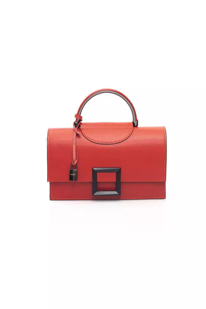 Baldinini Trend Red Leather Women Shoulder Bag