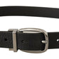 Dolce & Gabbana Elegant Black Leather Dress Belt