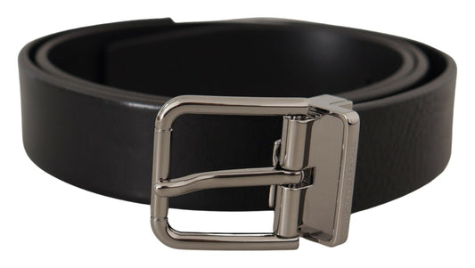 Dolce & Gabbana Elegant Black Leather Belt