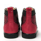 Christian Louboutin Red Black Louis Junior Spikes  Sneaker Shoes