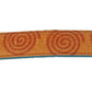 Dolce & Gabbana Orange Leather Swirl Print Bag Shoulder Strap