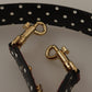 Dolce & Gabbana Red Python Leather Crystals Reversible Shoulder Strap
