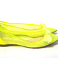 Christian Louboutin Fluro Yellow Flat Point Toe Shoe