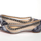 Christian Louboutin Multicolor Print Silver Flat Point Toe Shoe