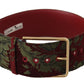 Dolce & Gabbana Engraved Logo Multicolor Leather Belt