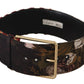 Dolce & Gabbana Engraved Logo Multicolor Leather Belt