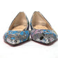 Christian Louboutin Multicolor Silver Flat Point Toe Shoe