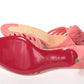 Christian Louboutin Operette Salmon Strappy Kitten Heel sandal