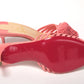 Christian Louboutin Operette Salmon Strappy Kitten Heel sandal