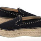 Christian Louboutin Obscur Black Platform Espadrille Espadrille Shoes