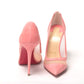 Christian Louboutin Pink Galativi Suede High Heels Pumps