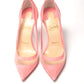 Christian Louboutin Pink Galativi Suede High Heels Pumps