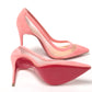 Christian Louboutin Pink Galativi Suede High Heels Pumps