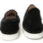 Christian Louboutin Black Pik Boat Flat Veau Shoes