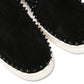 Christian Louboutin Black Pik Boat Flat Veau Shoes