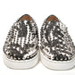 Christian Louboutin White Black Sv Roller Boat Flat Shoes