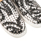 Christian Louboutin White Black Sv Roller Boat Flat Shoes