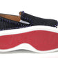 Christian Louboutin Navy/Electro Met Pik Boat Flat Shoes