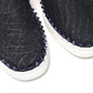 Christian Louboutin Navy/Electro Met Pik Boat Flat Shoes