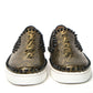 Christian Louboutin Black/Gold Version Pik Boat Flat Pat Shoes