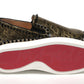 Christian Louboutin Black/Gold Version Pik Boat Flat Pat Shoes