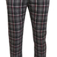 BENCIVENGA Checkered Couture Chino Pants for Men