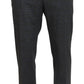 BENCIVENGA Elegant Checkered Wool Dress Pants for Men